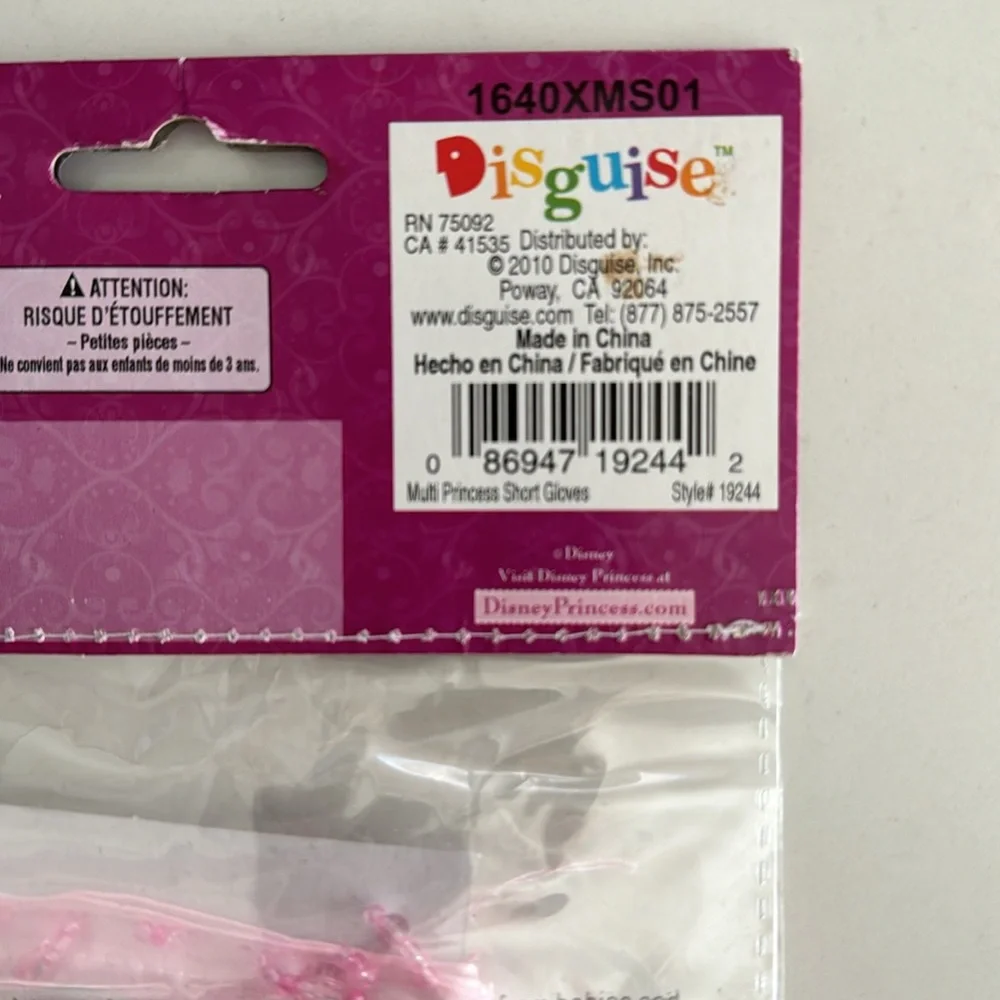 Disney princess costume gloves